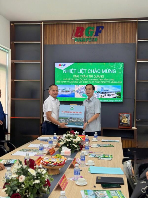 BIGRFEED VĨNH LONG - TẬP ĐOÀN BGF vinh dự được đón tiếp Ông Trần Trí Quang – Phó Bí thư Tỉnh ủy, Chủ tịch UBND tỉnh Vĩnh Long cùng đoàn công tác đến thăm và làm việc tại nhà máy.