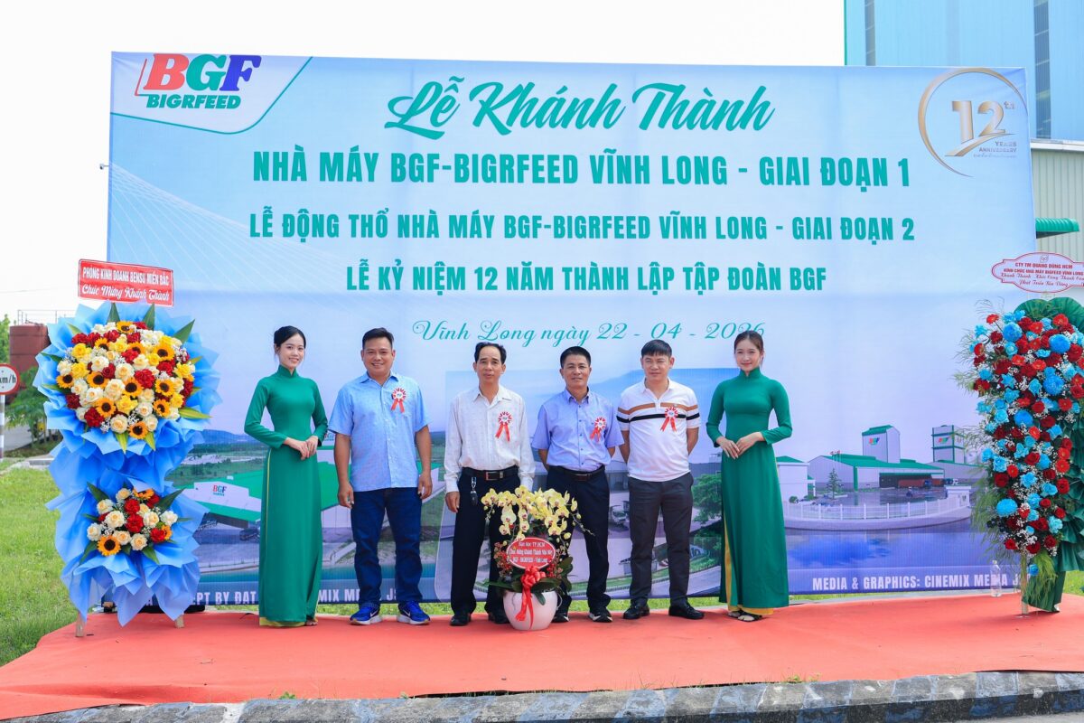 🎉 CHÚC MỪNG LỄ KHÁNH THÀNH GIAI ĐOẠN 1 – KHỞI CÔNG GIAI ĐOẠN 2 NHÀ MÁY BIGRFEED VĨNH LONG - KỶ NIỆM 12 NĂM THÀNH LẬP TẬP ĐOÀN BGF (22/4/2014 – 22/4/2026)