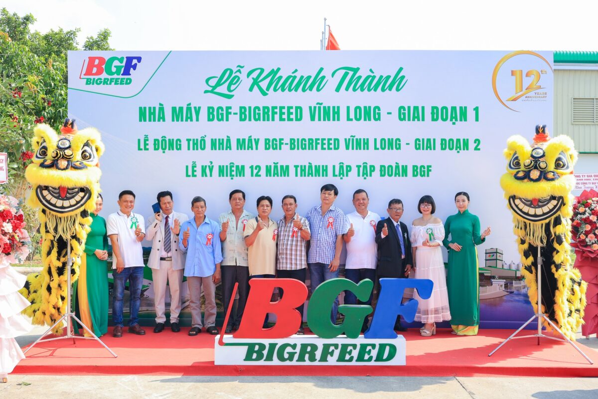 🎉 CHÚC MỪNG LỄ KHÁNH THÀNH GIAI ĐOẠN 1 – KHỞI CÔNG GIAI ĐOẠN 2 NHÀ MÁY BIGRFEED VĨNH LONG - KỶ NIỆM 12 NĂM THÀNH LẬP TẬP ĐOÀN BGF (22/4/2014 – 22/4/2026)