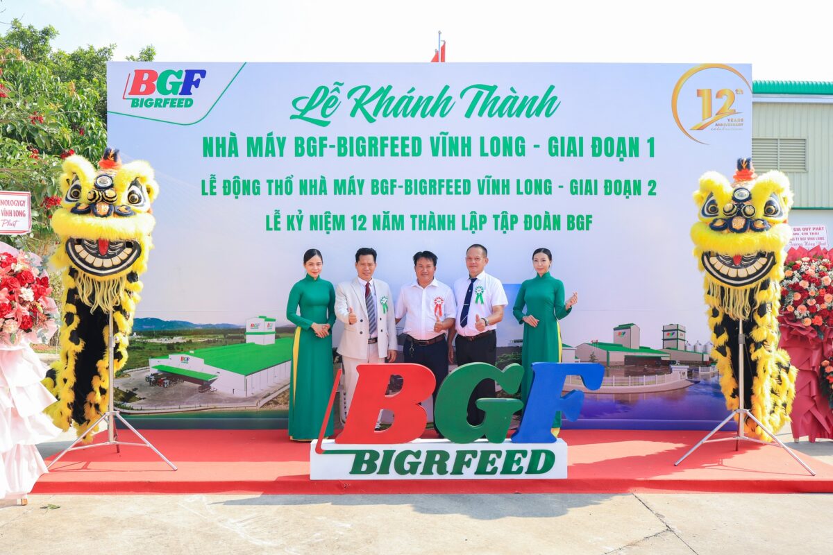 🎉 CHÚC MỪNG LỄ KHÁNH THÀNH GIAI ĐOẠN 1 – KHỞI CÔNG GIAI ĐOẠN 2 NHÀ MÁY BIGRFEED VĨNH LONG - KỶ NIỆM 12 NĂM THÀNH LẬP TẬP ĐOÀN BGF (22/4/2014 – 22/4/2026)
