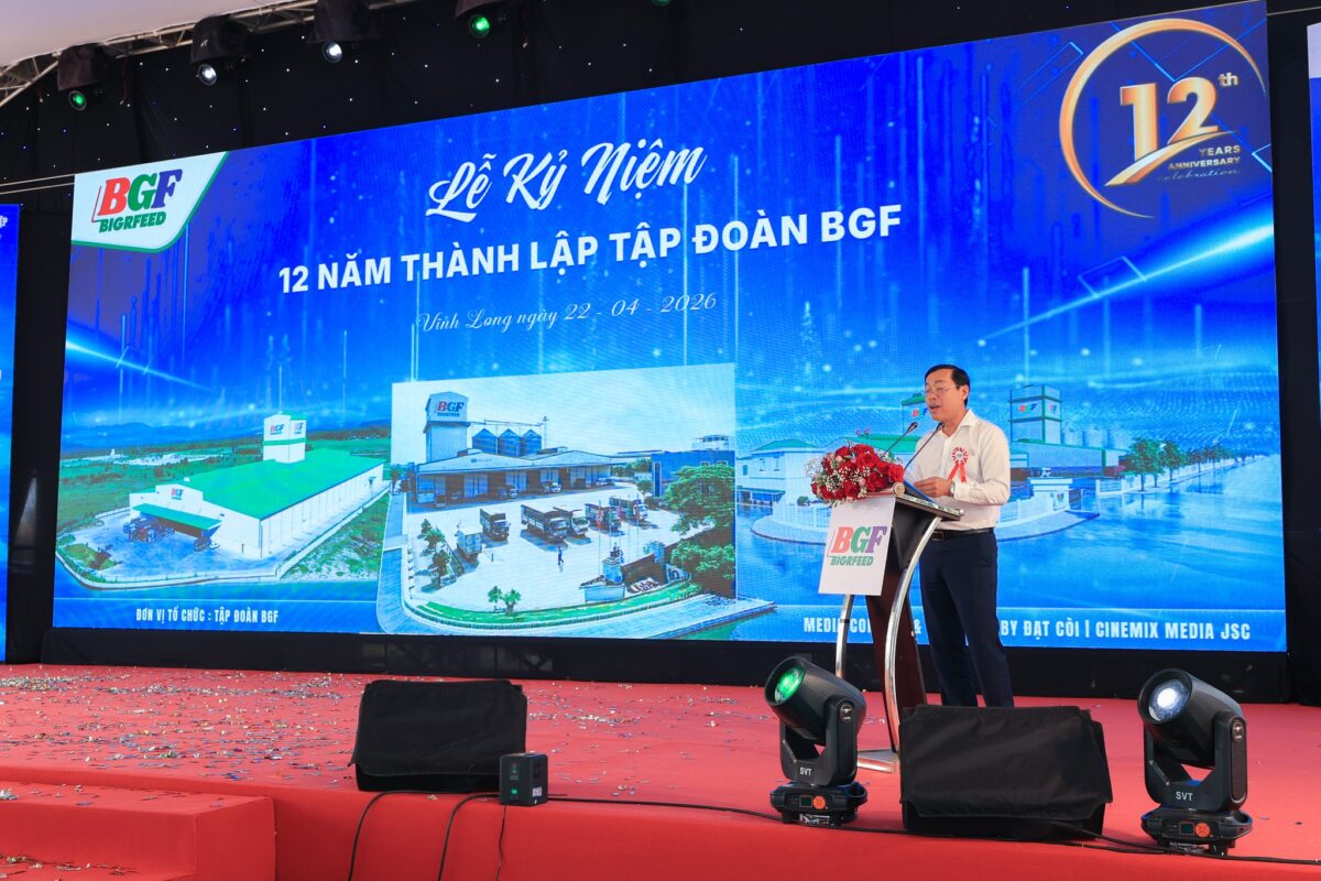 🎉 CHÚC MỪNG LỄ KHÁNH THÀNH GIAI ĐOẠN 1 – KHỞI CÔNG GIAI ĐOẠN 2 NHÀ MÁY BIGRFEED VĨNH LONG - KỶ NIỆM 12 NĂM THÀNH LẬP TẬP ĐOÀN BGF (22/4/2014 – 22/4/2026)