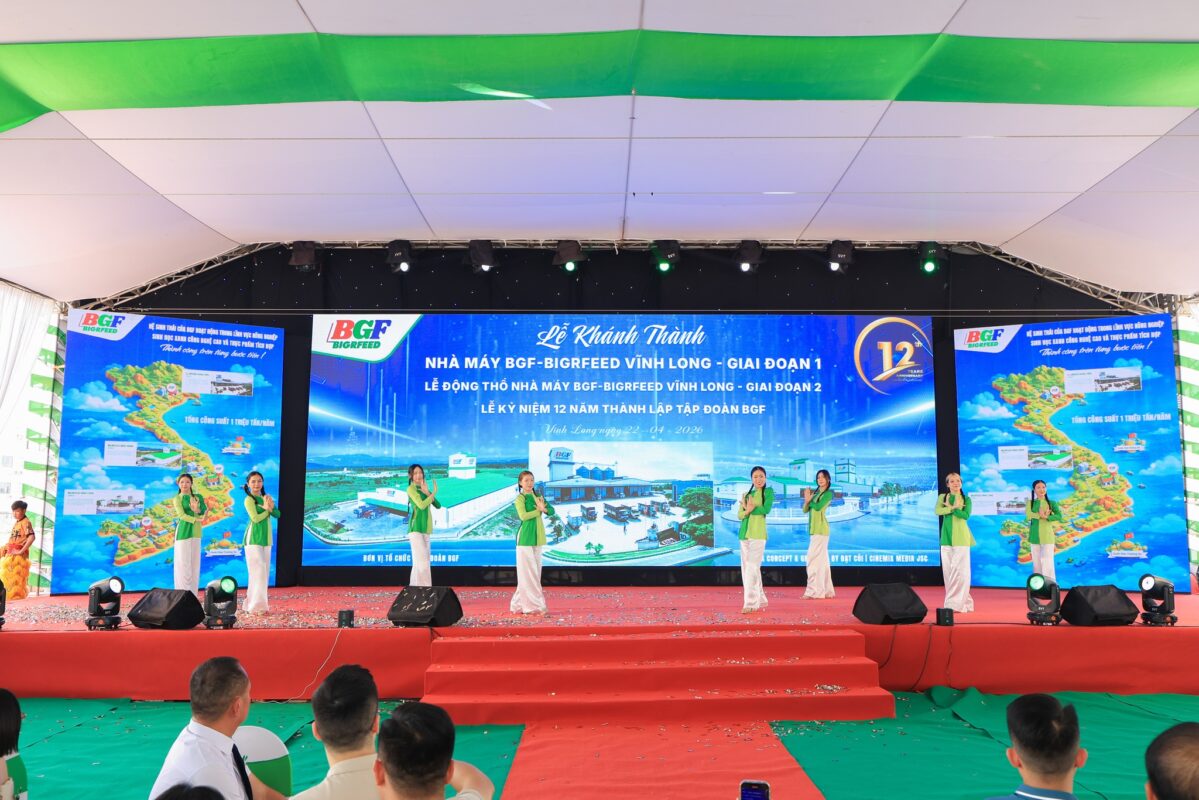 🎉 CHÚC MỪNG LỄ KHÁNH THÀNH GIAI ĐOẠN 1 – KHỞI CÔNG GIAI ĐOẠN 2 NHÀ MÁY BIGRFEED VĨNH LONG - KỶ NIỆM 12 NĂM THÀNH LẬP TẬP ĐOÀN BGF (22/4/2014 – 22/4/2026)