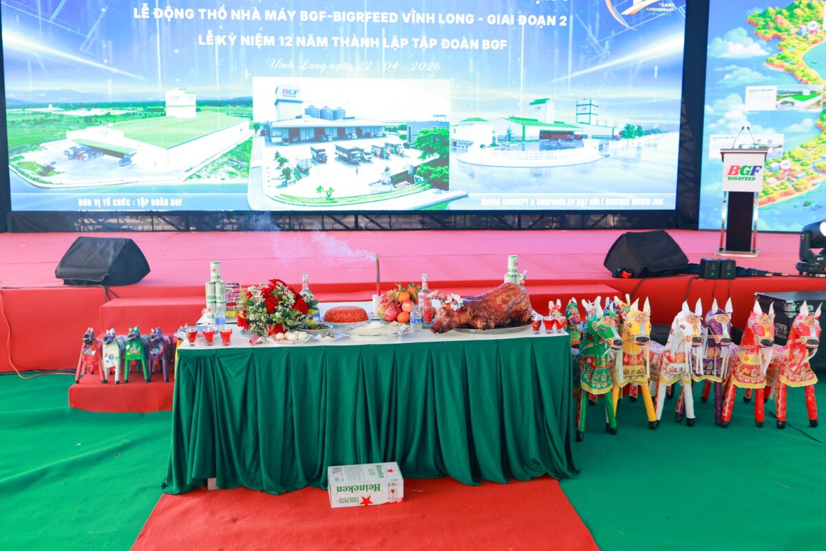 🎉 CHÚC MỪNG LỄ KHÁNH THÀNH GIAI ĐOẠN 1 – KHỞI CÔNG GIAI ĐOẠN 2 NHÀ MÁY BIGRFEED VĨNH LONG - KỶ NIỆM 12 NĂM THÀNH LẬP TẬP ĐOÀN BGF (22/4/2014 – 22/4/2026)