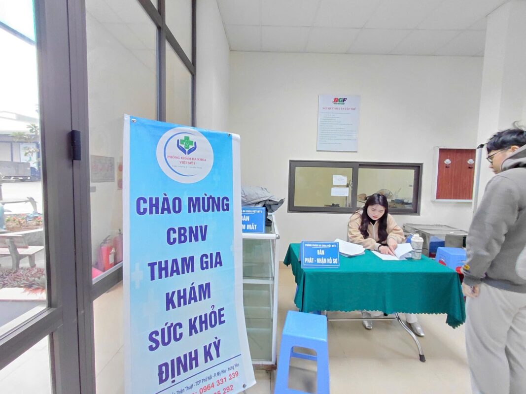 Nhà máy BIGRFEED Hưng Yên tổ chức khám sức khỏe định kỳ cho toàn thể cán bộ, công nhân viên.