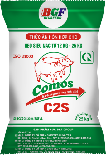 Bao bì COMOS C2S — Heo siêu nạc từ 12 kg – 25 kg