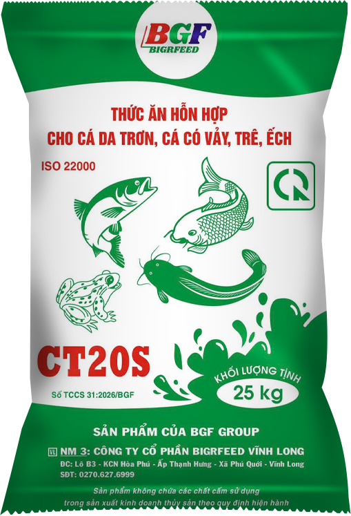 Bao bì COMOS CT20S — Cá da trơn, cá có vẩy, trê, ếch