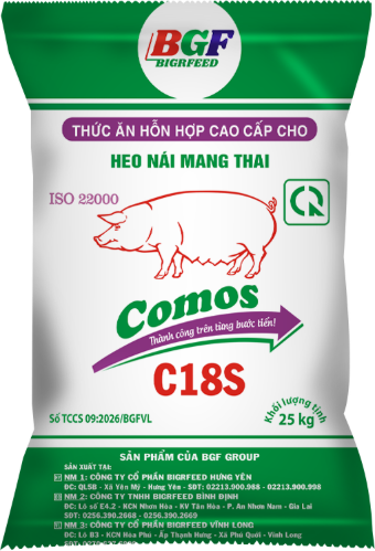 Bao bì COMOS C18S — Heo nái mang thai