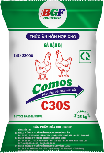 Bao bì COMOS C30S — Gà hậu bị