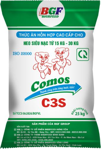 Bao bì COMOS C3S — Heo siêu nạc từ 15 kg – 30 kg