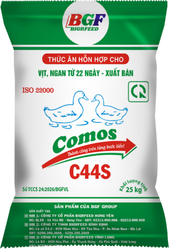 Bao bì COMOS C44S — Vịt, ngan từ 22 ngày – xuất bán