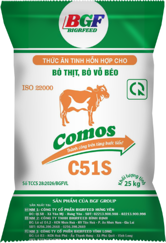 Bao bì COMOS C51S — Bò thịt, bò vỗ béo