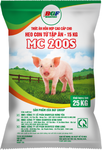 Bao bì COMOS MC 200S — Heo con từ tập ăn – 15 kg