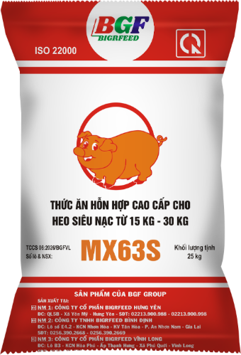 Bao bì MAXONE MX63S — Heo siêu nạc từ 15 kg – 30 kg